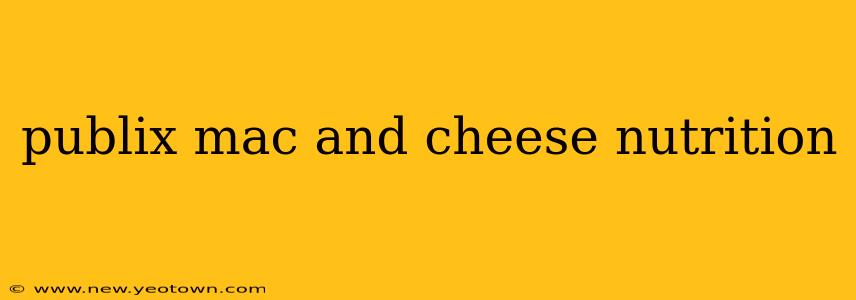 publix mac and cheese nutrition