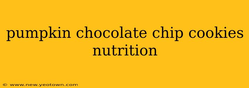 pumpkin chocolate chip cookies nutrition
