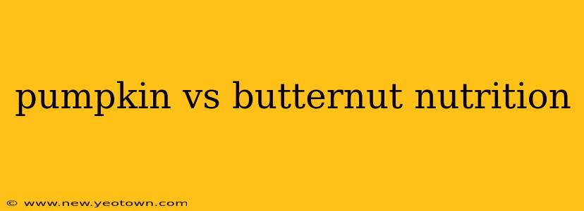 pumpkin vs butternut nutrition