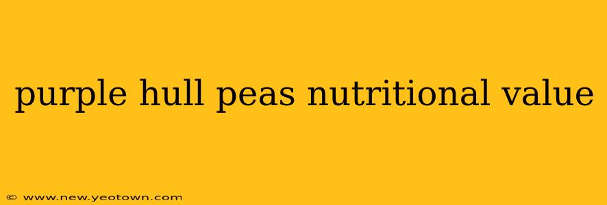 purple hull peas nutritional value