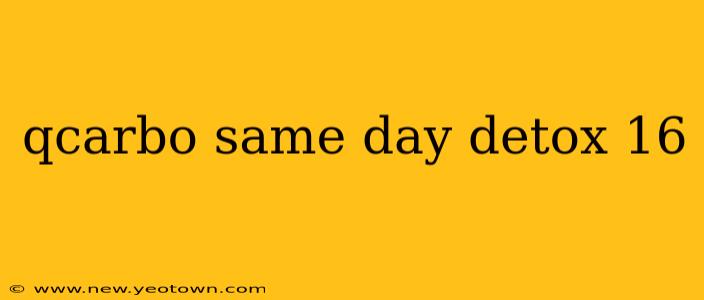 qcarbo same day detox 16