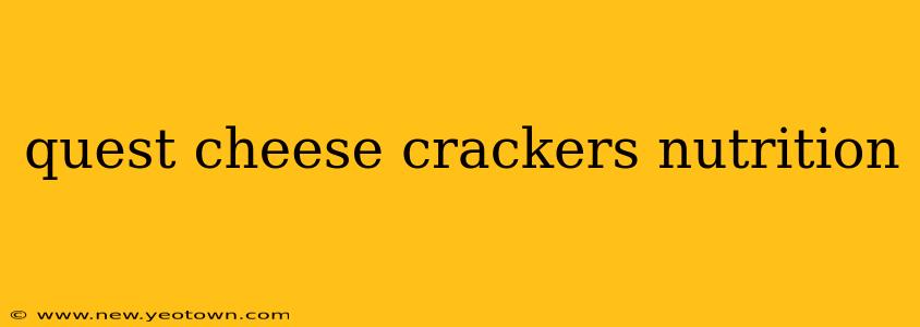 quest cheese crackers nutrition