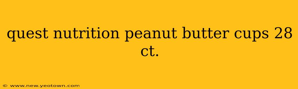 quest nutrition peanut butter cups 28 ct.