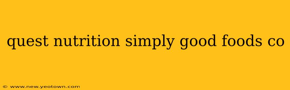 quest nutrition simply good foods co