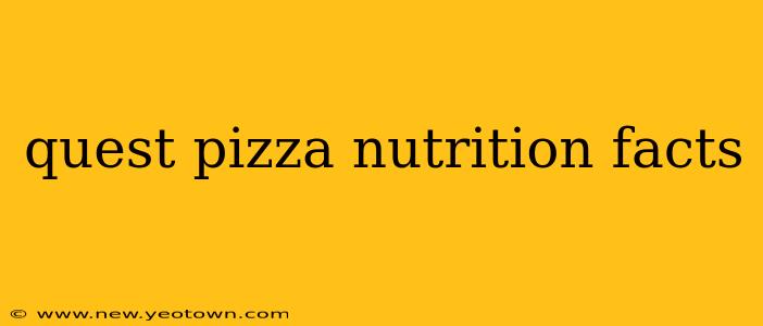 quest pizza nutrition facts