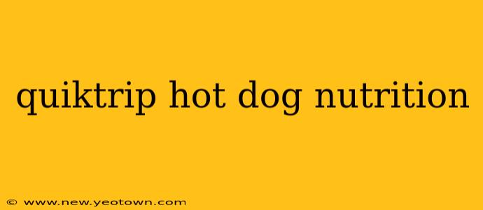 quiktrip hot dog nutrition