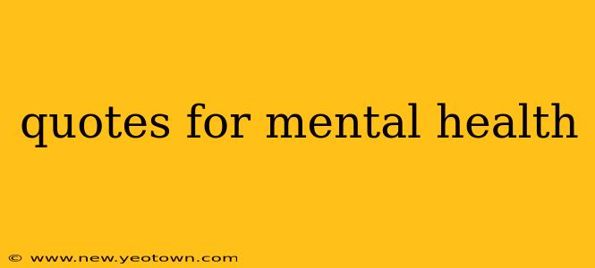 quotes for mental health