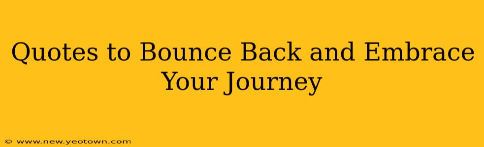 Quotes to Bounce Back and Embrace Your Journey