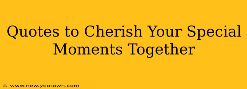 Quotes to Cherish Your Special Moments Together