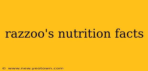 razzoo's nutrition facts
