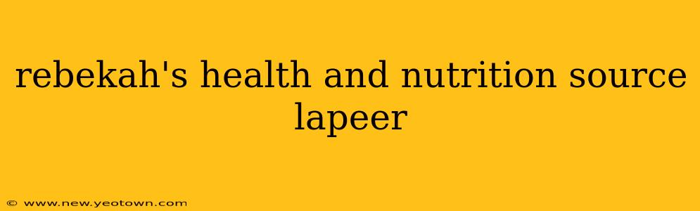 rebekah's health and nutrition source lapeer