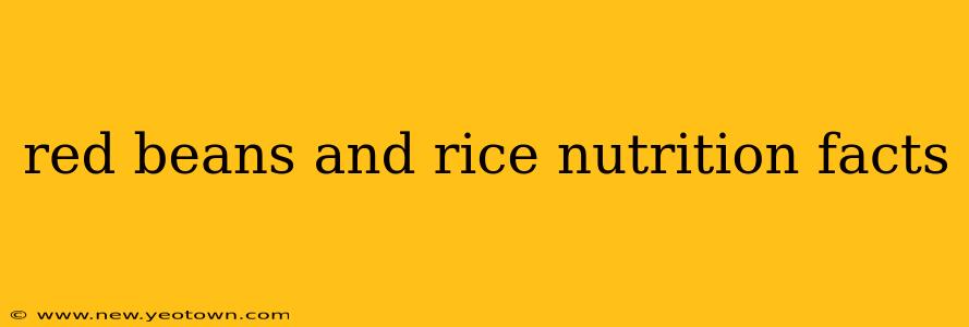 red beans and rice nutrition facts