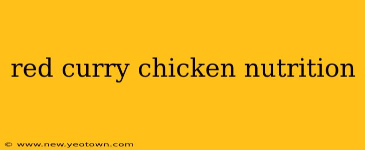 red curry chicken nutrition