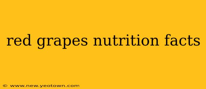 red grapes nutrition facts