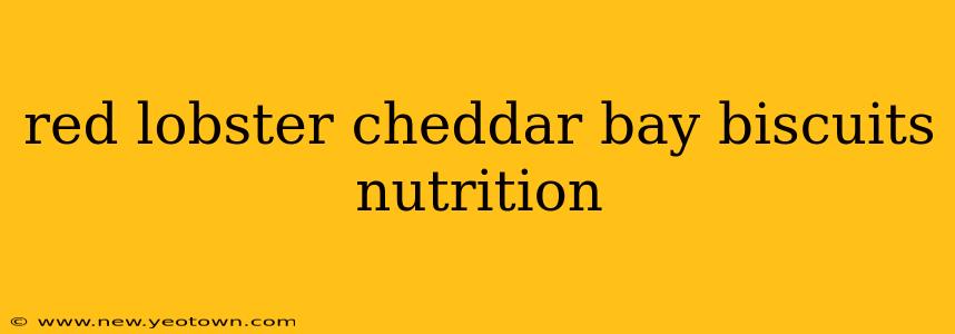 red lobster cheddar bay biscuits nutrition