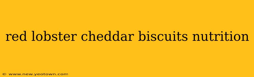 red lobster cheddar biscuits nutrition