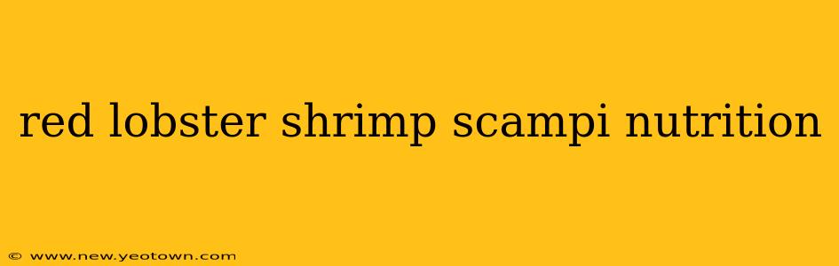 red lobster shrimp scampi nutrition