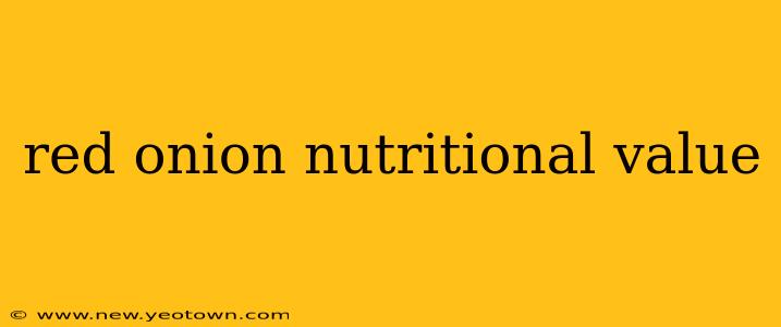 red onion nutritional value
