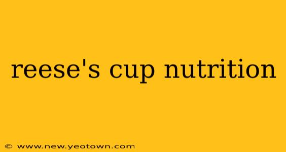 reese's cup nutrition