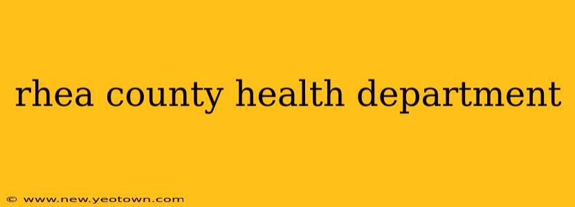 rhea county health department