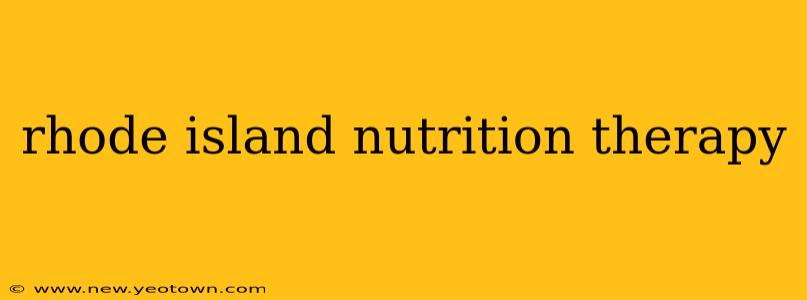 rhode island nutrition therapy