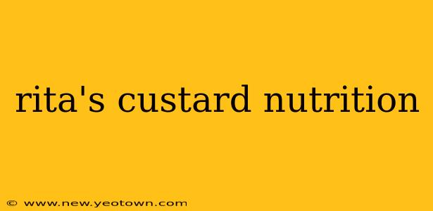 rita's custard nutrition