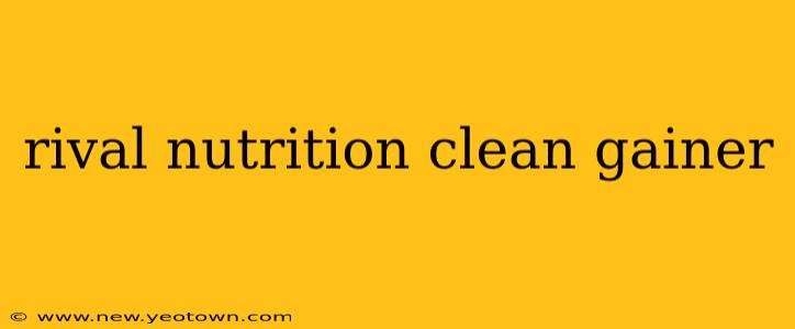 rival nutrition clean gainer