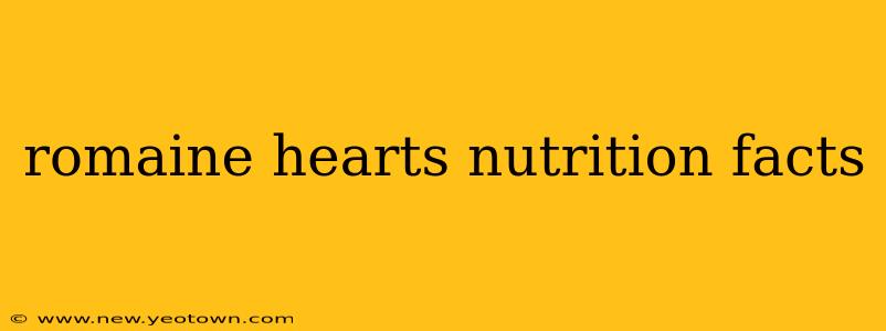 romaine hearts nutrition facts