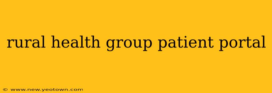 rural health group patient portal