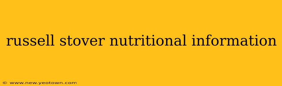 russell stover nutritional information