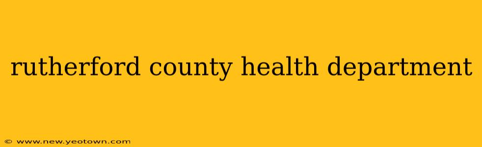 rutherford county health department