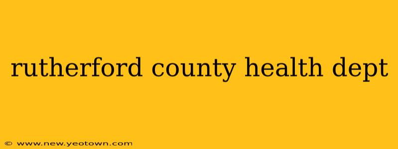 rutherford county health dept