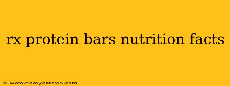 rx protein bars nutrition facts
