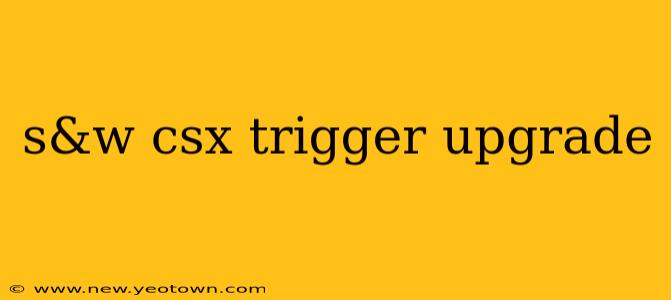 s&w csx trigger upgrade