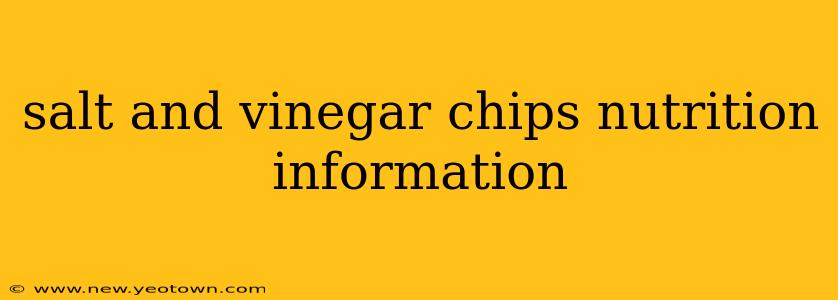 salt and vinegar chips nutrition information