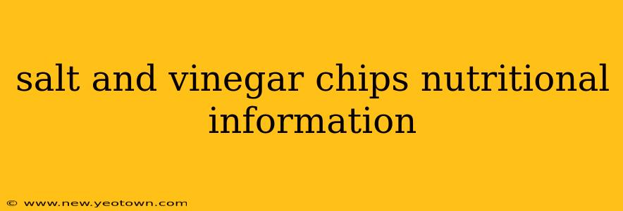 salt and vinegar chips nutritional information