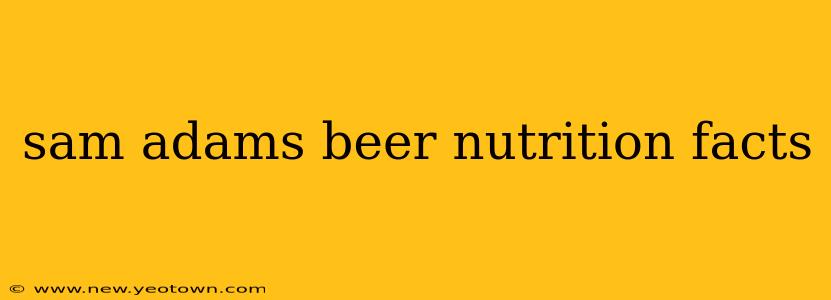 sam adams beer nutrition facts