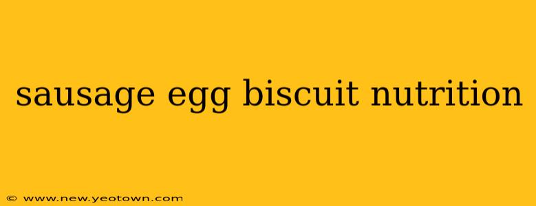 sausage egg biscuit nutrition
