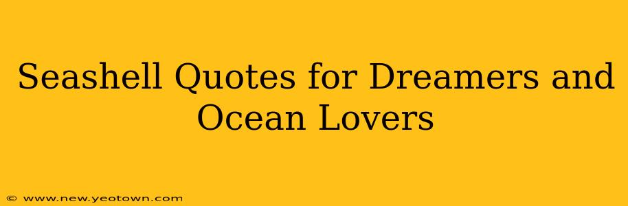 Seashell Quotes for Dreamers and Ocean Lovers