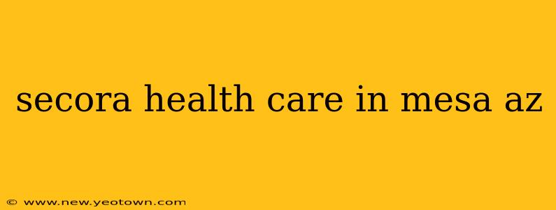 secora health care in mesa az