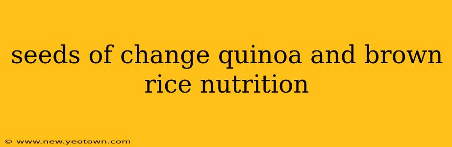 seeds of change quinoa and brown rice nutrition