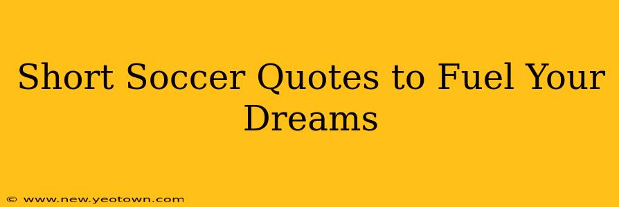 Short Soccer Quotes to Fuel Your Dreams