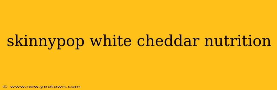 skinnypop white cheddar nutrition