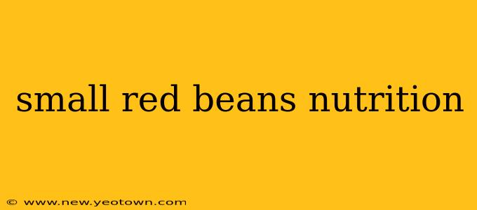 small red beans nutrition