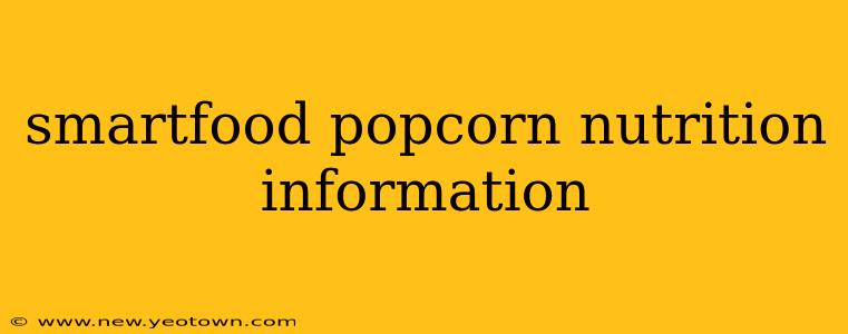 smartfood popcorn nutrition information