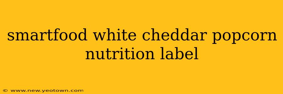 smartfood white cheddar popcorn nutrition label