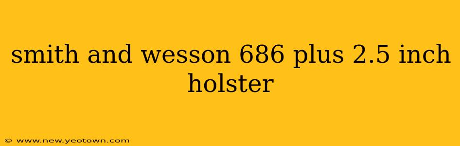 smith and wesson 686 plus 2.5 inch holster