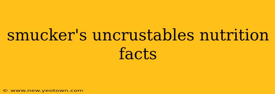 smucker's uncrustables nutrition facts