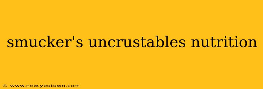 smucker's uncrustables nutrition
