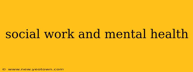 social work and mental health